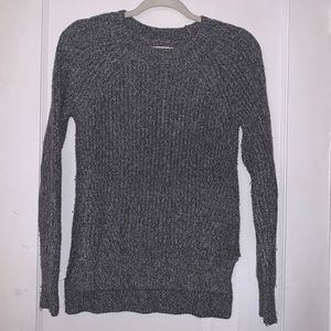 A&F Grey Crewneck Cotton Sweater